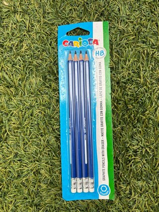 Matite Carioca HB con gomma (4 unità)