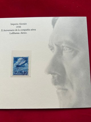 Sello Imperio Alemán 1936 Lufthansa