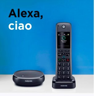 Teléfono Inalámbrico Motorola AXH01 Alexa