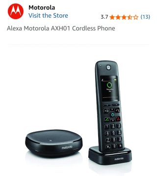 Teléfono Inalámbrico Motorola AXH01 Alexa