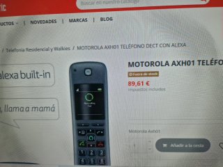 Teléfono Inalámbrico Motorola AXH01 Alexa