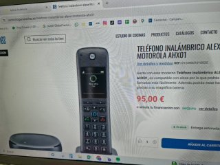 Teléfono Inalámbrico Motorola AXH01 Alexa