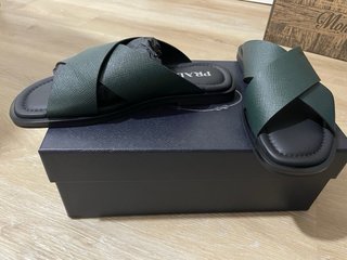 Prada ciabatte Saffiano pelle uomo