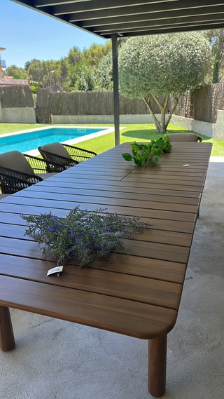 Mesa extensible jardín acacia 250-310 cm