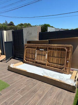 Mesa extensible jardín acacia 250-310 cm