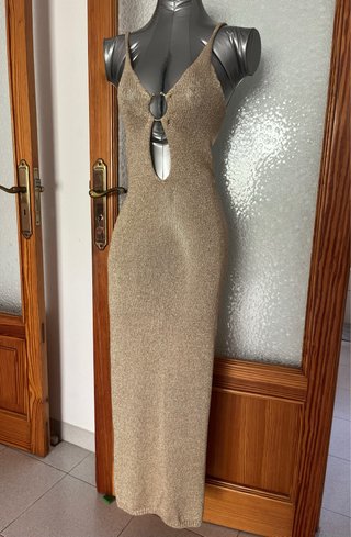 Vestido verano tirantes punto dorado Pura Vida