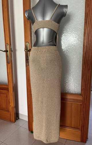 Vestido verano tirantes punto dorado Pura Vida