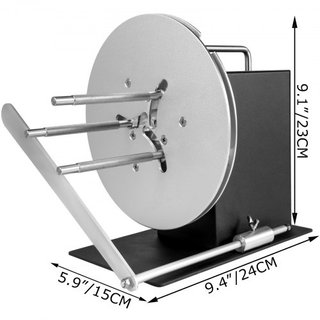 Máquina Rebobinadora de Etiquetas de 120 mm de Ancho Máquina Rebobinadora Bi-Direccional Rebobinado 220 mm de Diámetro Máx. Sincronizar con Impresoras para Industrias