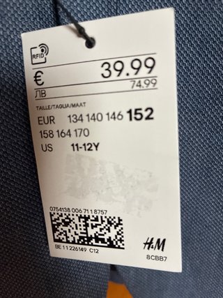 Chaqueta H&M niño azul
