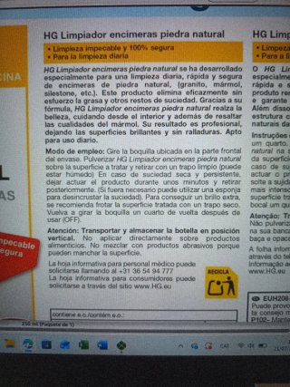 3Limpiador HG Cocina Encimeras Piedra Natural