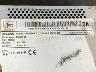60974 259155fa5a pantalla gps nissan micra v (k14)