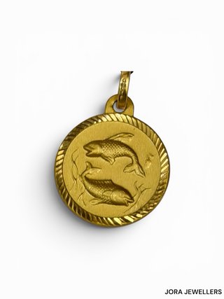 Colgante oro 18k piscis