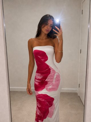 Vestido largo floral