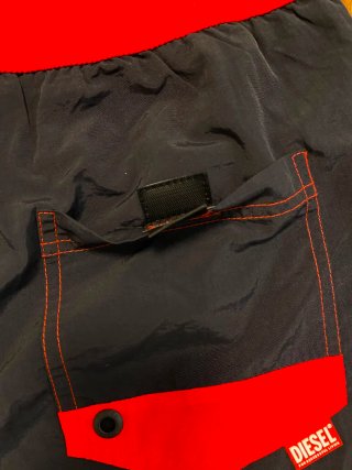 Bañador Diesel Negro y Rojo talla M