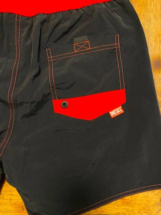 Bañador Diesel Negro y Rojo talla M