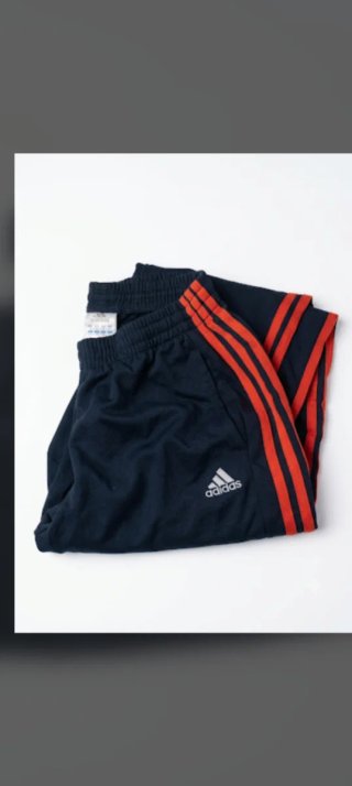 Chándal Adidas Negro con Rayas naranja