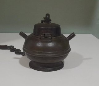 Lámpara de aceite hindú bronce