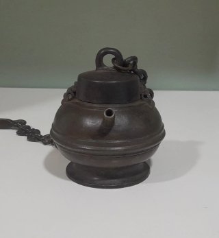 Lámpara de aceite hindú bronce