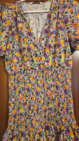 Vestido corto verano Zara m