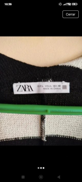 Camiseta Zara Rayas Blanco y Negro