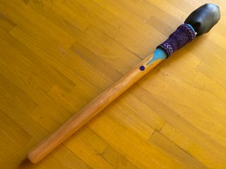 Tambor Chamánico con Baqueta Morado