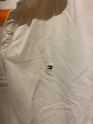 Camisa Polo Tommy Hilfiger Blanca Talla S