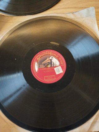 Discos de pizarra 78 rpm.