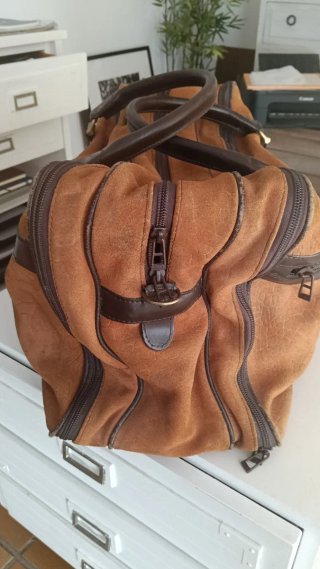 Bolsa de viaje SELEPEL ante y cuero vintage