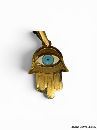Colgante Mano de Fátima Oro 18k