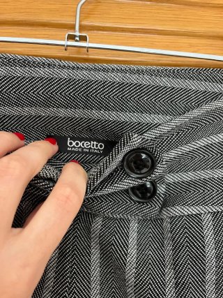Pantalón mujer  Bocceto rayas gris Talla M