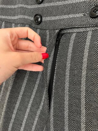 Pantalón mujer  Bocceto rayas gris Talla M