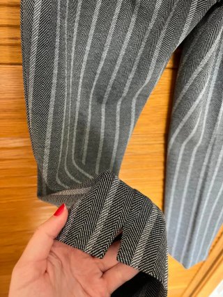 Pantalón mujer  Bocceto rayas gris Talla M