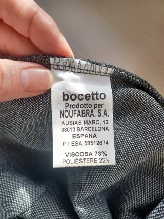 Pantalón mujer  Bocceto rayas gris Talla M