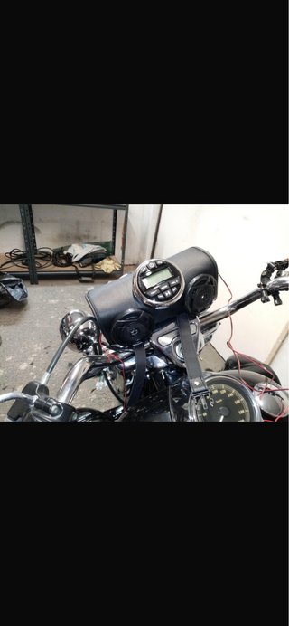 Equipo de música para moto