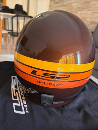 Casco Moto LS2 Talla S Diseño Retro