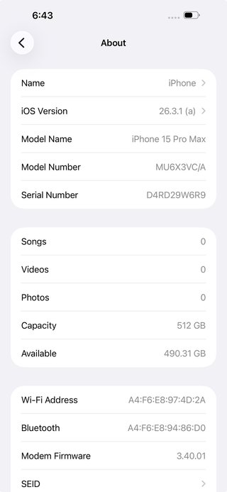 iPhone 15 Pro Max 512GB Blu Batteria 85%