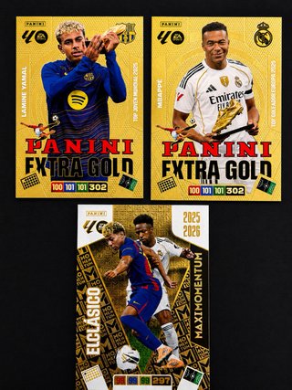 Set Panini Adrenalyn XL Extra Gold y Momentum