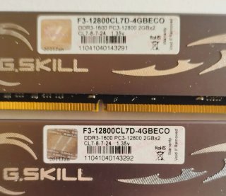 G.Skill DDR3 8GB (4x2GB) 1600MHz RAM