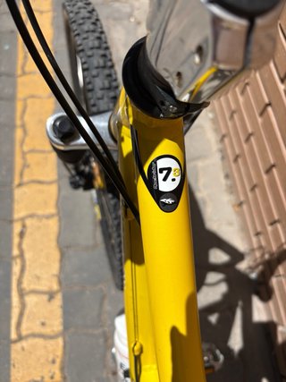 Bicicleta MTB Doble Suspensión Amarilla