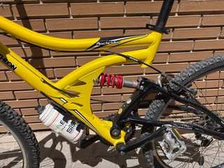 Bicicleta MTB Doble Suspensión Amarilla