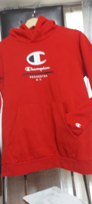 Sudadera Champion Roja con Capucha talla14/15 años