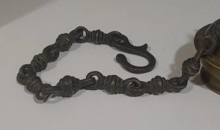 Lámpara de aceite/incensario hindú de bronce