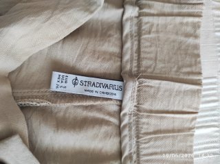 Pantalón ancho beige a combinar con blusa T/XS