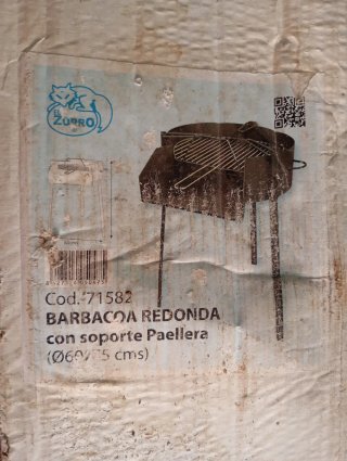 Barbacoa/paellero IMEX EL ZORRO nueva