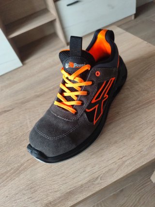 Zapatillas seguridad U.power gris/naranja