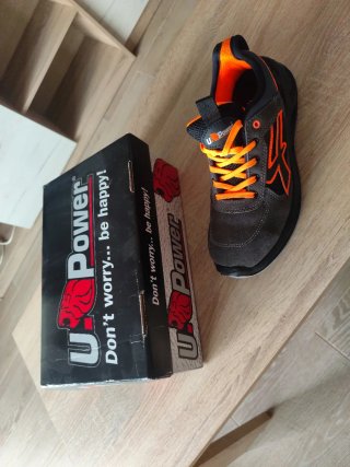Zapatillas seguridad U.power gris/naranja