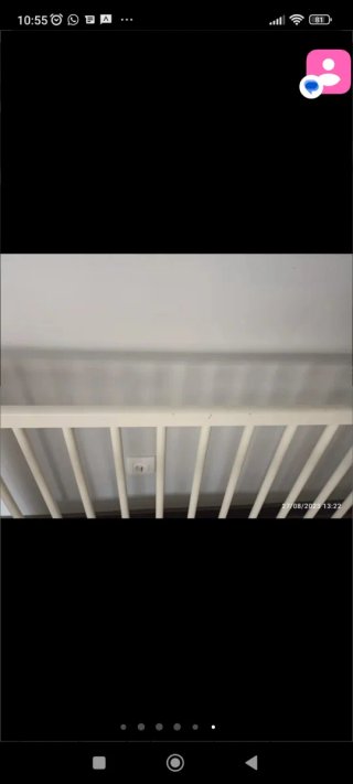 Cuna Ikea bebé + colchón y funda