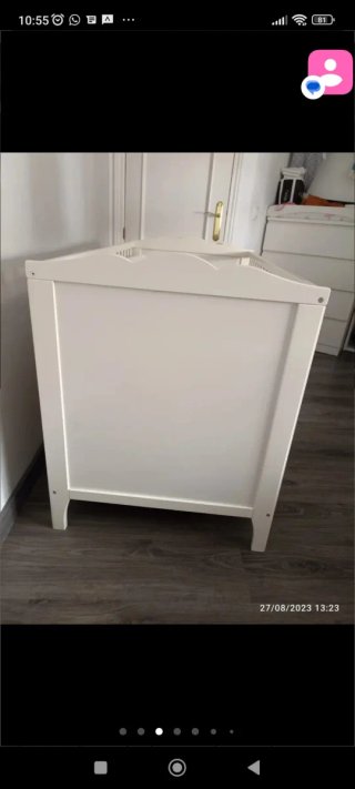 Cuna Ikea bebé + colchón y funda