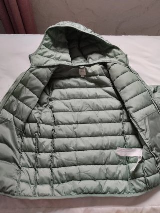 Chaqueta acolchada verde flores 11/12 años