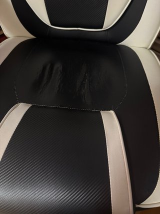 Silla Gaming GASETBL Negra y Blanca